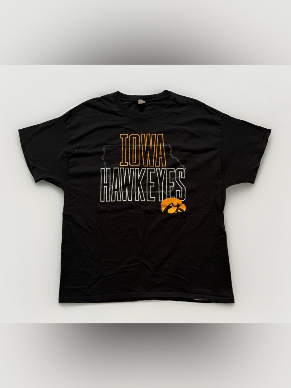 Iowa Hawkeyes Football Graphic T Shirt Tailgating Herky Hawks Big 10 Fan Gear XL